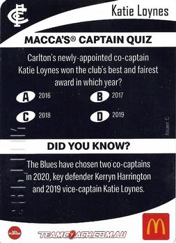 2020 Team Zone - Captains #CW-03 Katie Loynes Back